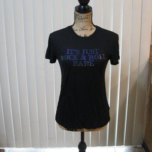 NWT Express black graphic tee t shirt top XS extra small